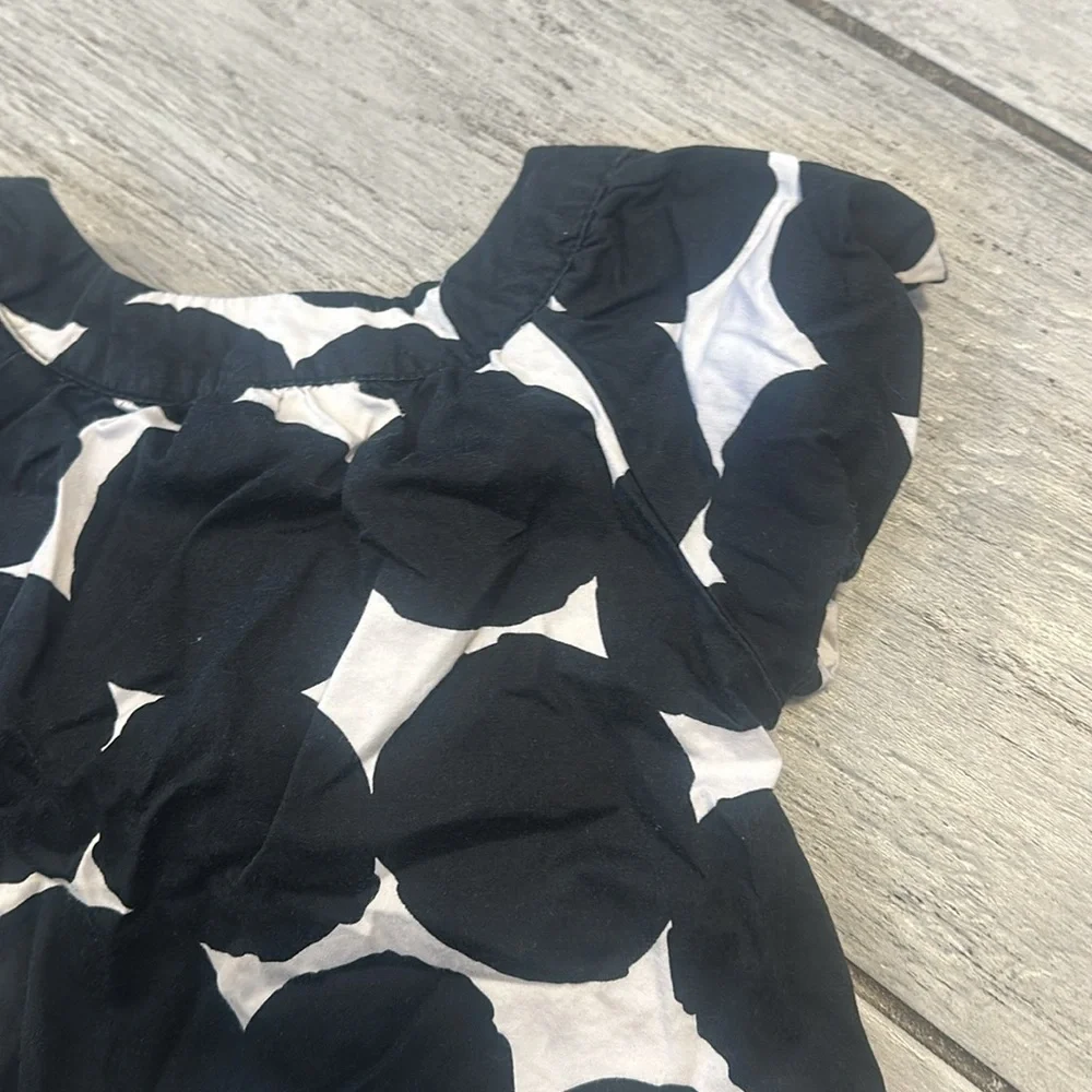 Carters Toddler Girls Black and White Circle Dress Size 4T - Picture 2 of 4